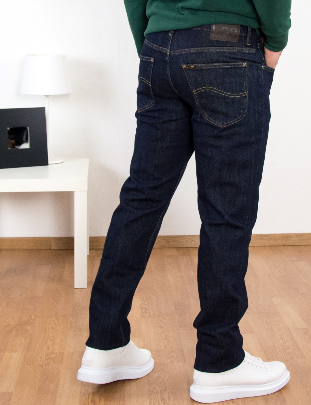 Lee Brooklyn ανδρικό μπλε σκούρο τζιν παντελόνι Classic Straight L452PX36 φωτογραφία